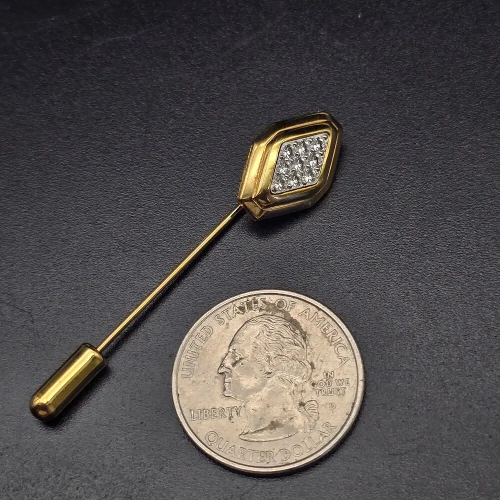 Avon Two Tone Stick Pin Hat Pin Vintage Costume Jewelry